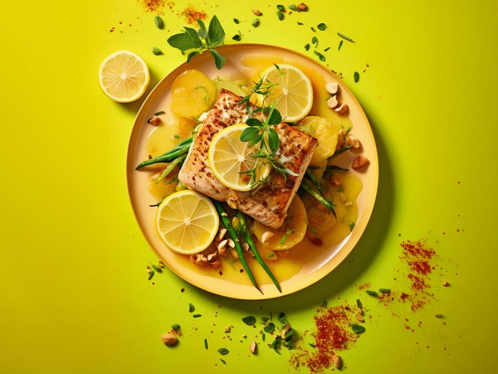 high quality meal photography